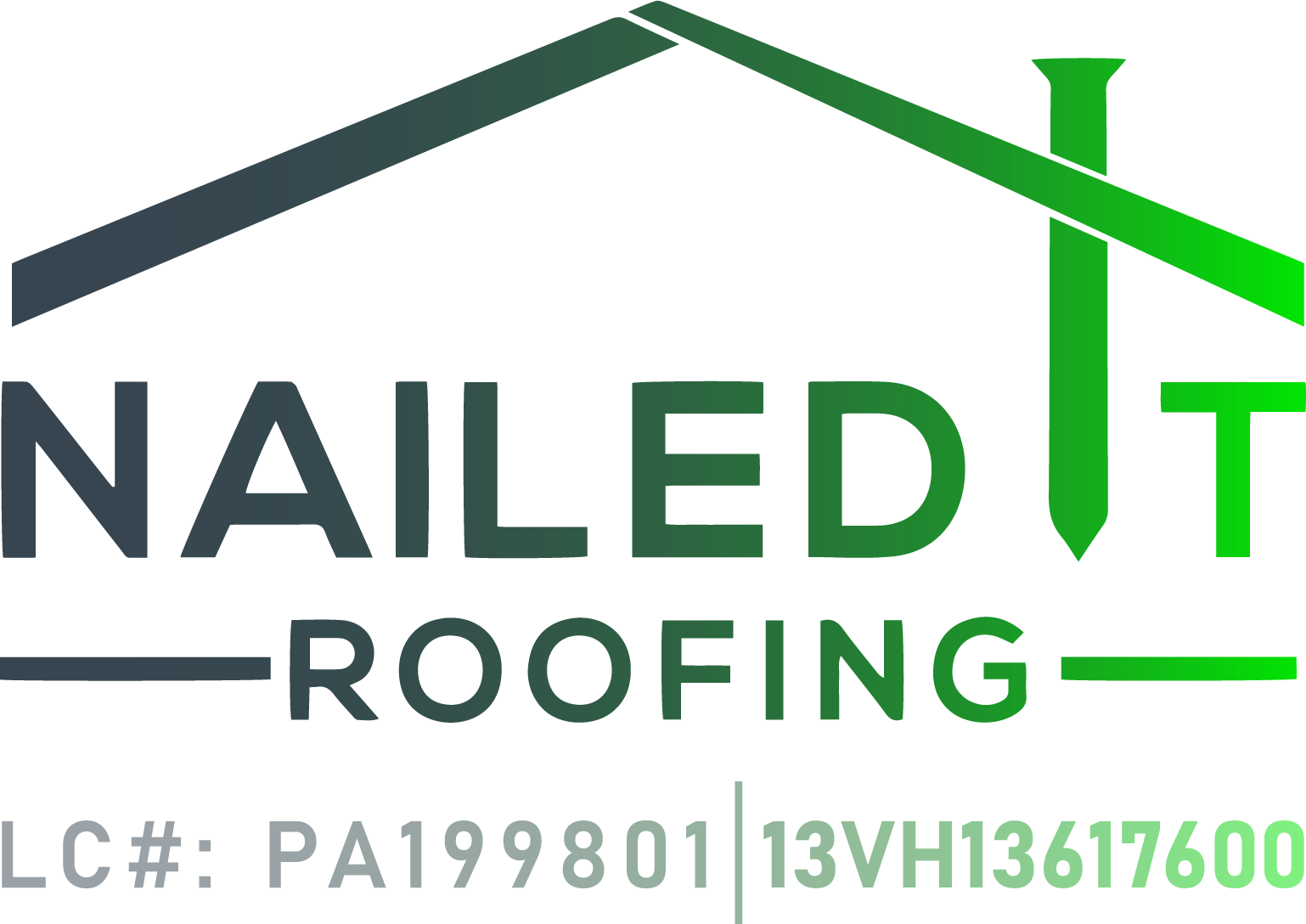 Nailed It Roofing Logo