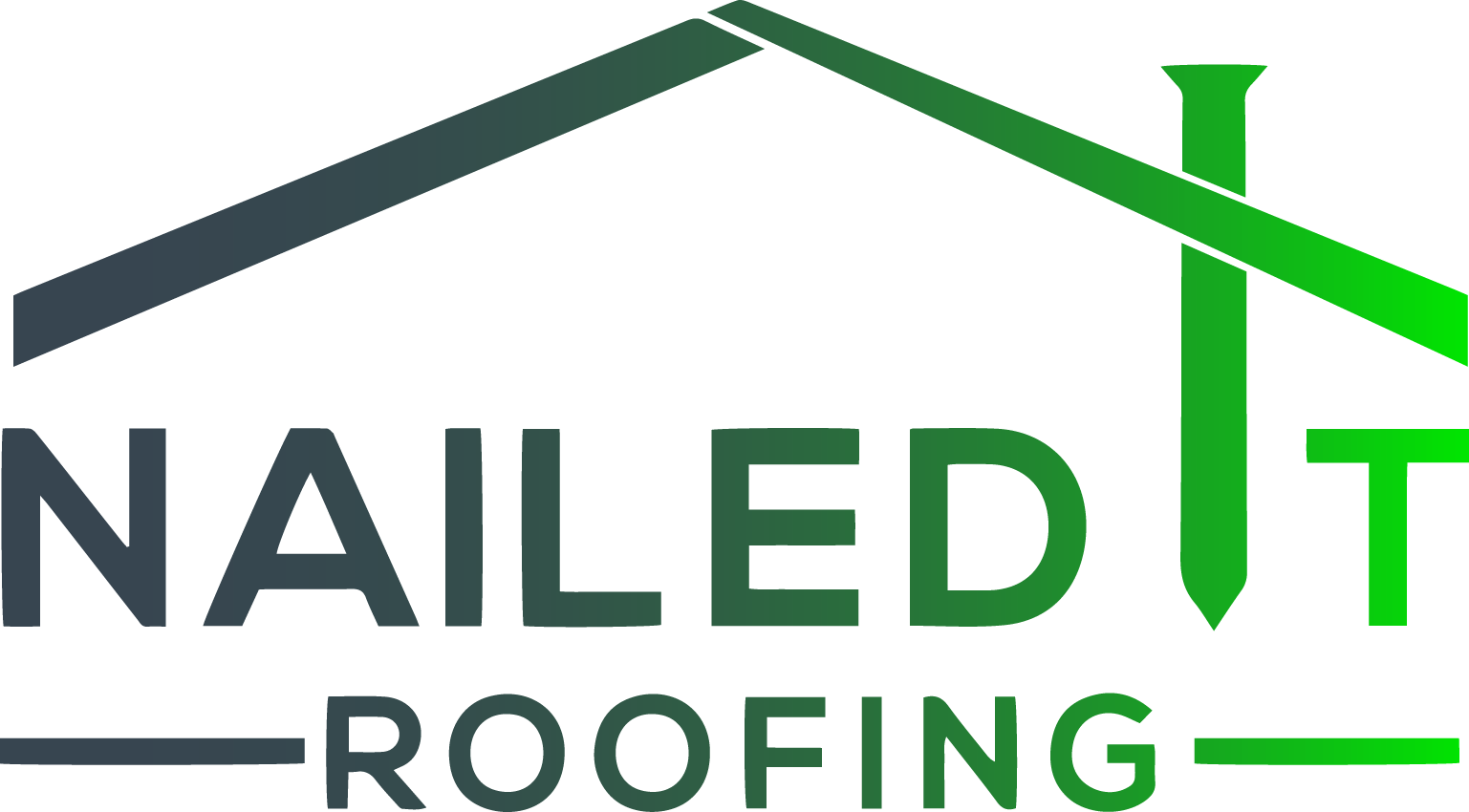 Nailed It Roofing Company Logo